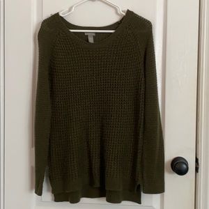 Olive green sweater